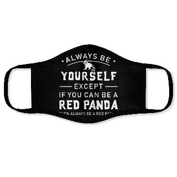 Discover Cute Red Panda Gift Panda Lover Christmas Face Masks