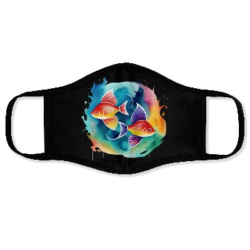 Discover Color splash zodiac: Pisces Face Masks