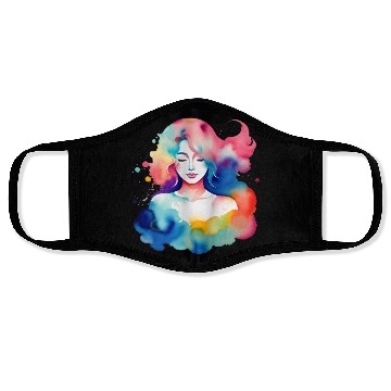 Discover Color splash zodiac: Virgo Face Masks