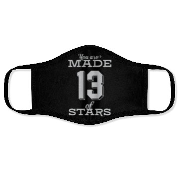 Discover Celestial Origin Number Thirteen Star Design Face Masks