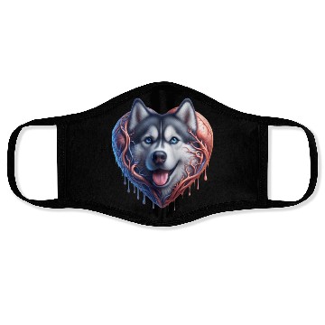 Discover Husky Harmony: Heartwarming Merch Collection Face Masks