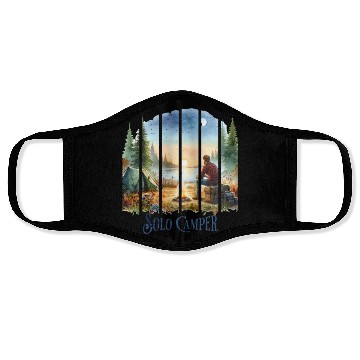 Discover Camping Alone Solo Camper Face Masks