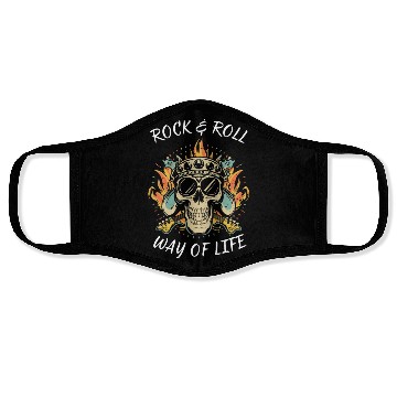 Discover Rock and Roll Skull Face Masks