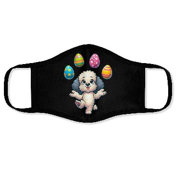 Discover Easter Egg Easter Dog Poodle Juggling Juggler Face Masks