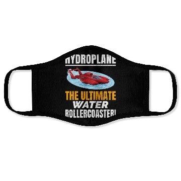 Discover Hydroplane Boat Racing Rollercoaster Adventure Face Masks