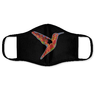 Discover Humming-Bird Tulips Flowers Face Masks