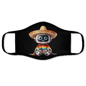 Discover Cinco de Mayo Robot Fiesta Face Masks