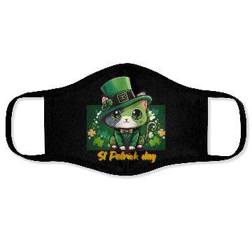 Discover Shamrock spirit st Patrick's day Face Masks design.