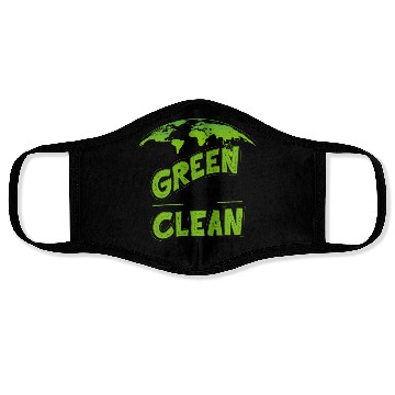 Discover Eco-Friendly Earth Green Clean Design Face Masks