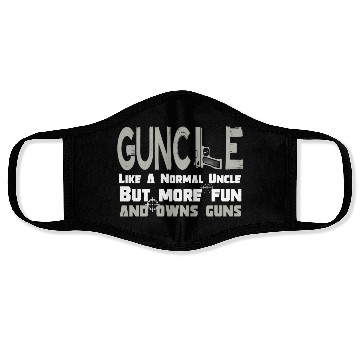 Discover Guncle funny gun lover saying Face Masks