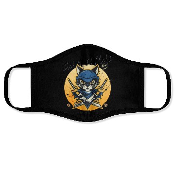 Discover Samurai Cat, Ninja Cat, Cat Assassin, Warrior Cat Face Masks