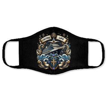 Discover Living the Cruise Life Face Masks