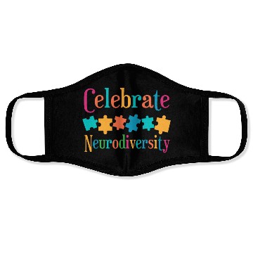 Discover Celebrate Neurodiversity Face Masks