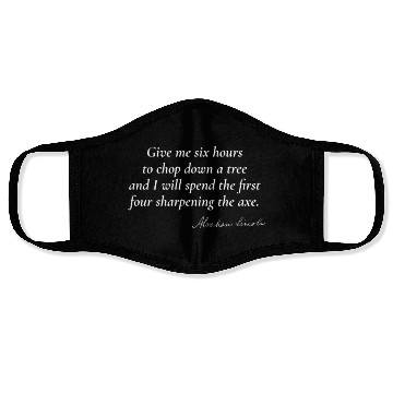 Discover Preparation Leads to Success - Abraham Lincoln Face Masks