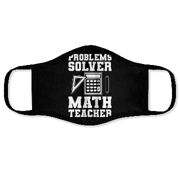 Discover Problems Solver Math Teacher Math Professor Face Masks