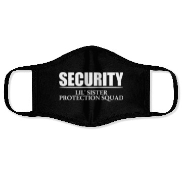 Discover Security Lil' Sister Protection Squad Big Brother Face Masks