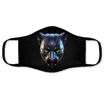 Discover Robot Black Panther Face Masks