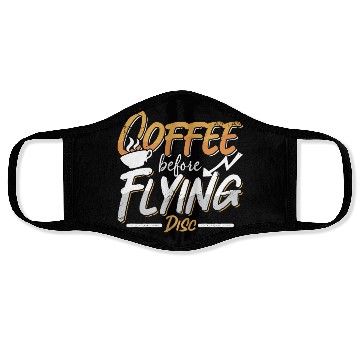 Discover Flying Disc Player Coffee Disc Golfer Coffee Lover Face Masks