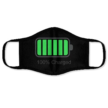 Discover 100% charged and 2% Battery low couple Face Masks