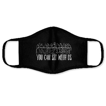 Discover You can sit with us Jesus and twelve apostles Face Masks