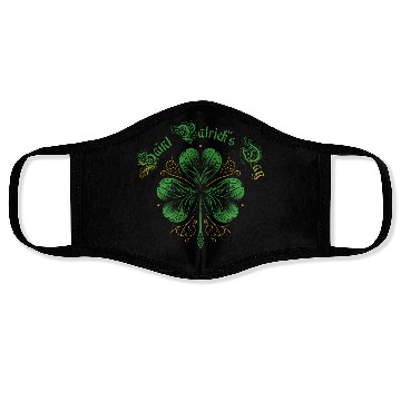 Discover Stylish Saint Patrick's Day Clover Leaf Face Masks