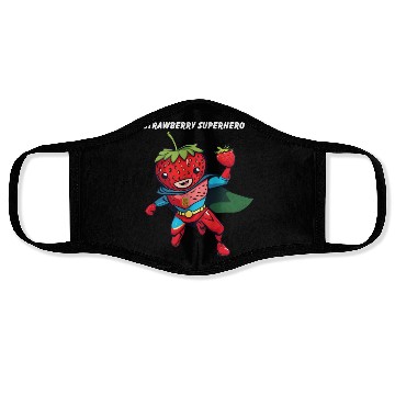 Discover Strawberry Superhero Face Masks