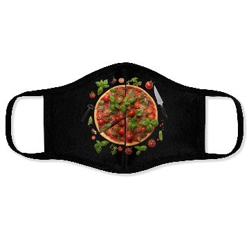 Discover Pizza Garden Harvesting Green Thumb Face Masks