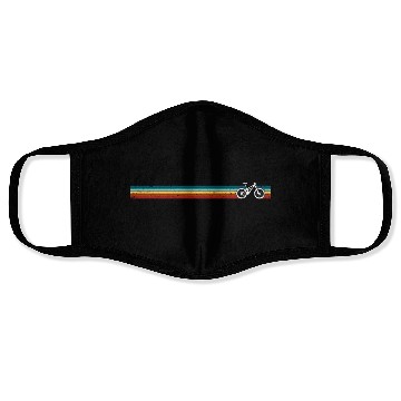 Discover Mountain bike retro Face Masks