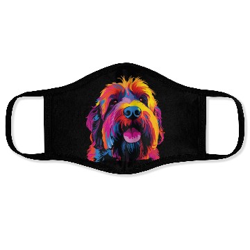 Discover Colorful Russian Black Terrier Face Masks