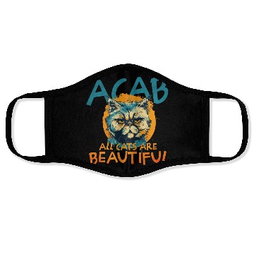 Discover ACAB All Cats Are Beautiful Face Masks