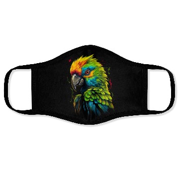 Discover Macaw Parrot for a Bird Lover Animal Lover Face Masks