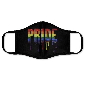 Discover Dripping with Pride Dripping Paint Rainbow Pride Face Masks