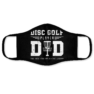 Discover Disc Golf Player Dad The Idol The Myth Disc Golfer Face Masks