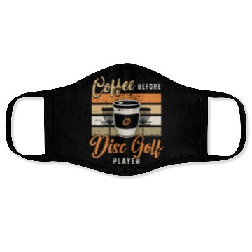 Discover Disc Golf Player Coffee Disc Golfer Coffee Lover Face Masks