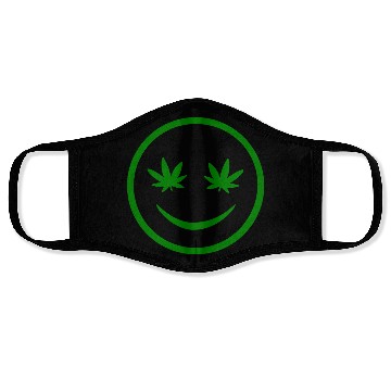 Discover Irish Weed Smile Face Face Masks