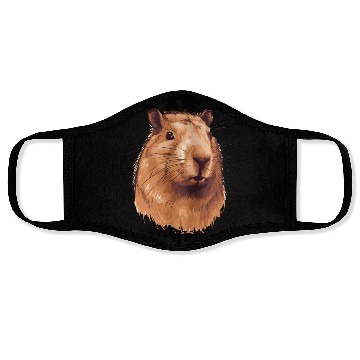 Discover Capybara In Nature Face Masks