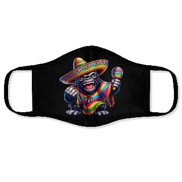 Discover Cinco de Mayo Gorilla: Festive Design Face Masks