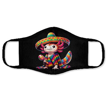 Discover Cinco de Mayo Axolotl: Celebratory Design Face Masks