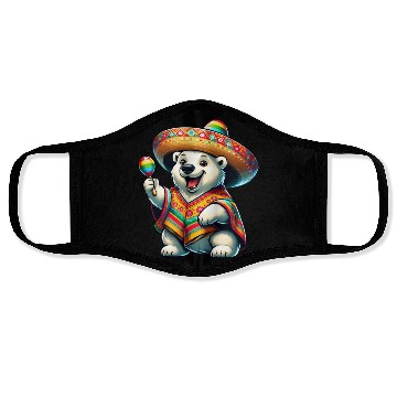 Discover Cinco de Mayo Polar Bear: Festive Mood Face Masks