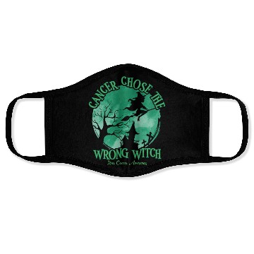 Discover Cancer Witch Green Liver Cancer Face Masks