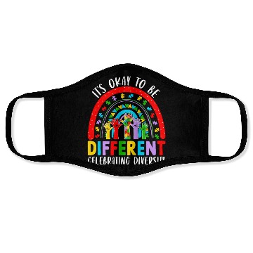 Discover It S Okay To Be Different Embrace Neurodiversity Face Masks