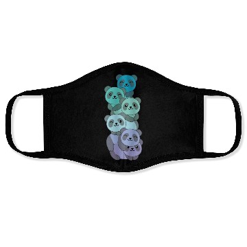 Discover Neptunic Flag Pride Lgbtq Cute Panda Pile Face Masks