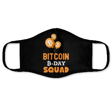 Discover Bitcoin Day Squad Face Masks