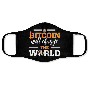 Discover Bitcoin will Change the World Face Masks