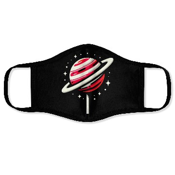 Discover Saturn Planet Lollipop Face Masks