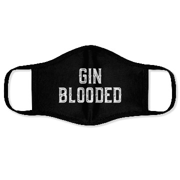 Discover Gin Blooded Face Masks Funny Alcohol Spirit Drinking