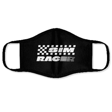 Discover Sim Racer Simracing Simulator Gaming Face Masks