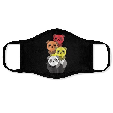 Discover Lithsexual Flag Pride Lgbtq Cute Panda Face Masks