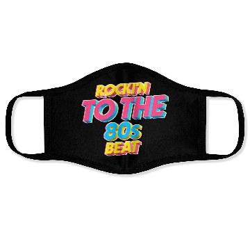 Discover Rockin to the 80s beat Face Masks