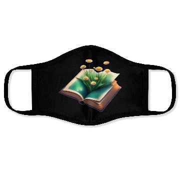 Discover Book and Flower Face Masks